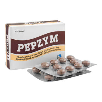 Picture of Pepzym 50mg Tab 10x3s